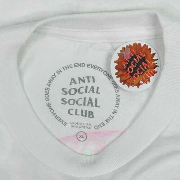 Anti Social Social Club Neon Lights And A Lot of Rain T-Shirt - Size XL - Picture 3 of 3